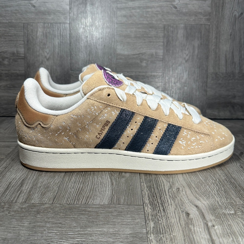 Adidas Campus 00s Sneaker Skate Men 13 Tan Navy Embroidered NEW JP6903